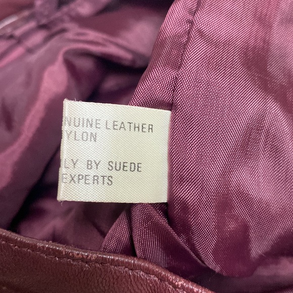 Vintage High Waisted Leather Pants Saxony - Picture 7 of 8